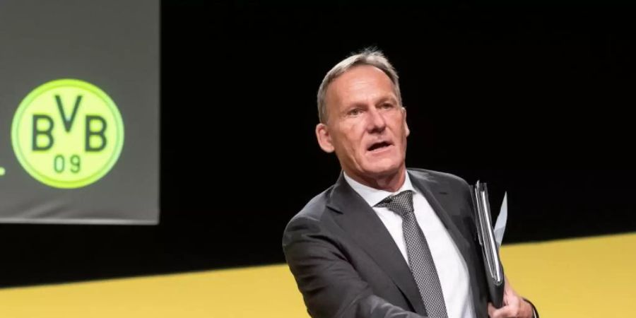 Lässt die Trainerfrage beim BVB noch offen: Vorstandsboss Hans-Joachim Watzke. Foto: Bernd Thissen/dpa