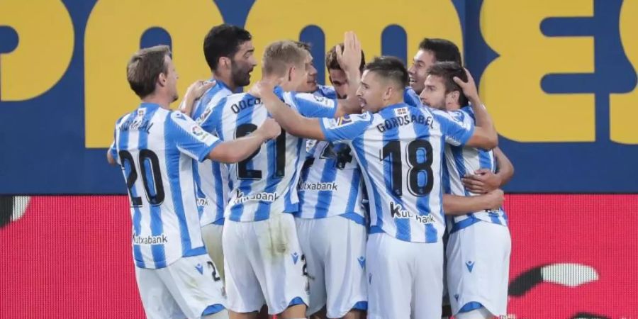 Überraschender Tabellenführer in Spaniens Elite-Liga: Real Sociedad San Sebastian. Foto: J.M. FERNANDEZ/gtres/dpa