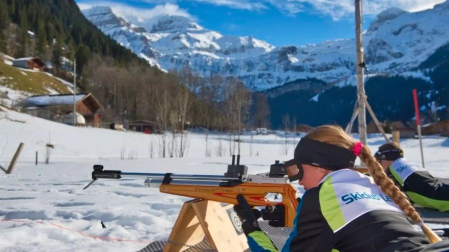 Biathlon an der Lenk.