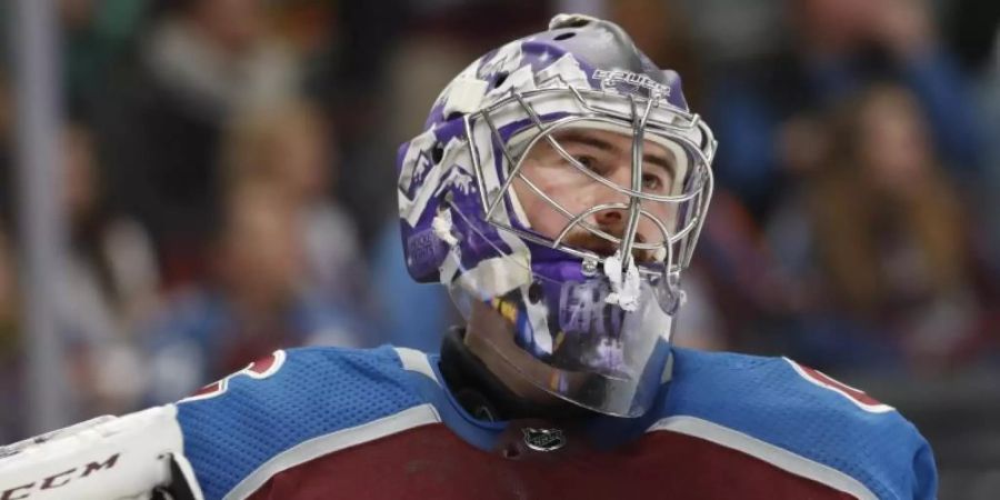 Schätzt die aus der Anti-Corona-Blase gewonnenen Erfahrungen: Torhüter Philipp Grubauer von den Colorado Avalanche. Foto: David Zalubowski/AP/dpa