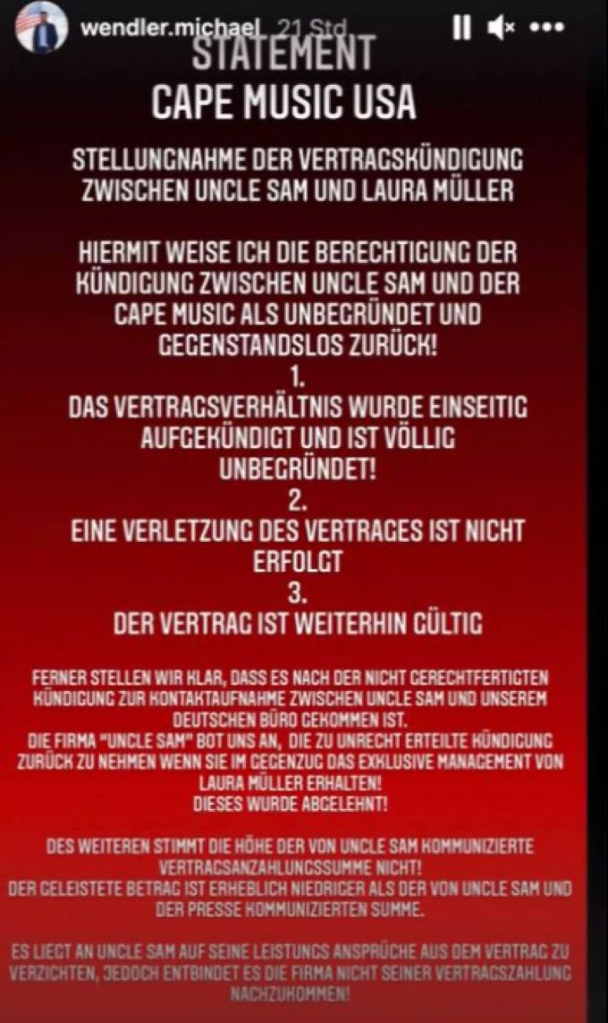 Mit diesem Statement meldete sich Michael Wendler auf die Anschuldigungen der Geiss-Familie. Michael Wendler Laura Müller