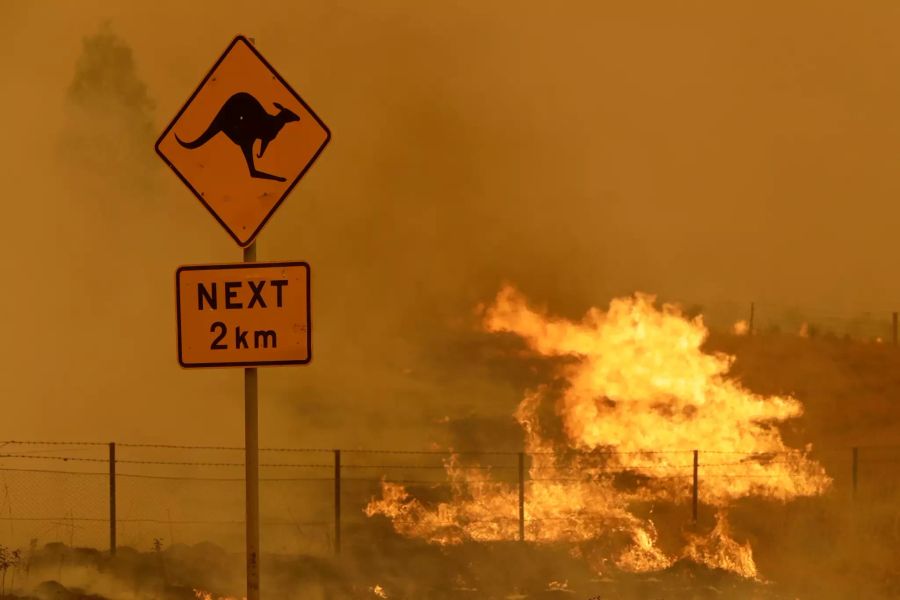 Australien Brand Feuer wetter