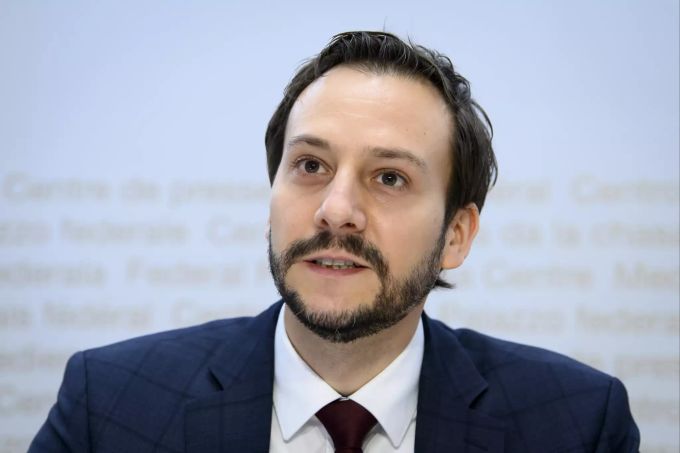Ronald Indergand, Leiter Ressort Konjunktur, Staatssekretariat für Wirtschaft, spricht während einer Point de Presse zum Coronavirus. Ronald Indergand