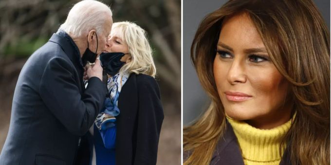 Jill und Joe Biden sind in den Medien beliebt, das soll an Melania Trump nagen. melania trump