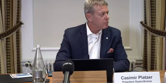 Casimir Platzer, Präsident von Gastrosuisse, ärgert sich fürchterlich über die Pläne des Bundesrats. Casimir Platzer Coronavirus