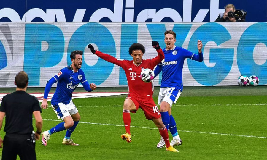 Leroy Sané im Spiel mit Bayern gegen Ex-Club Schalke (4:0).