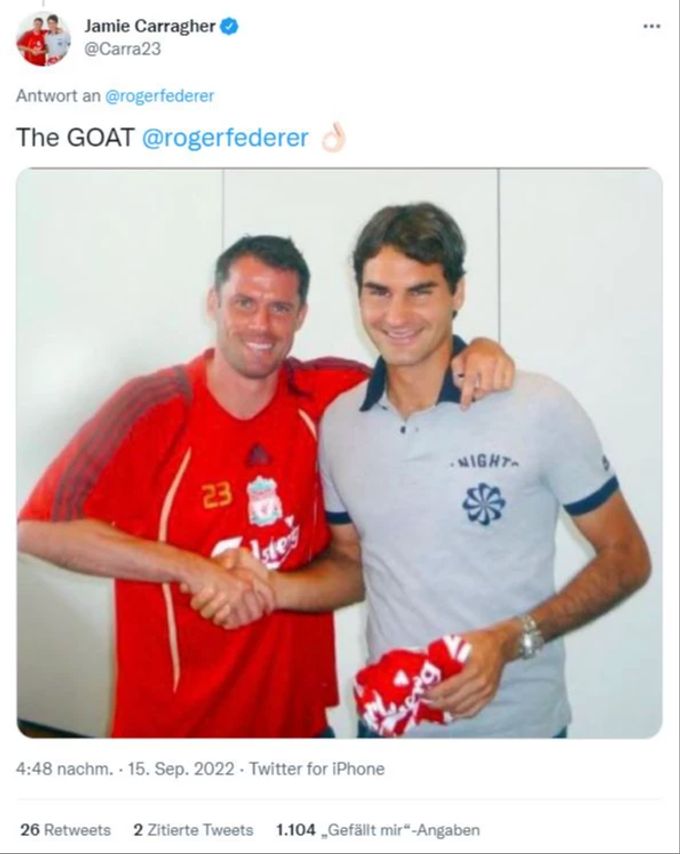 Roger Federer Jamie Carragher