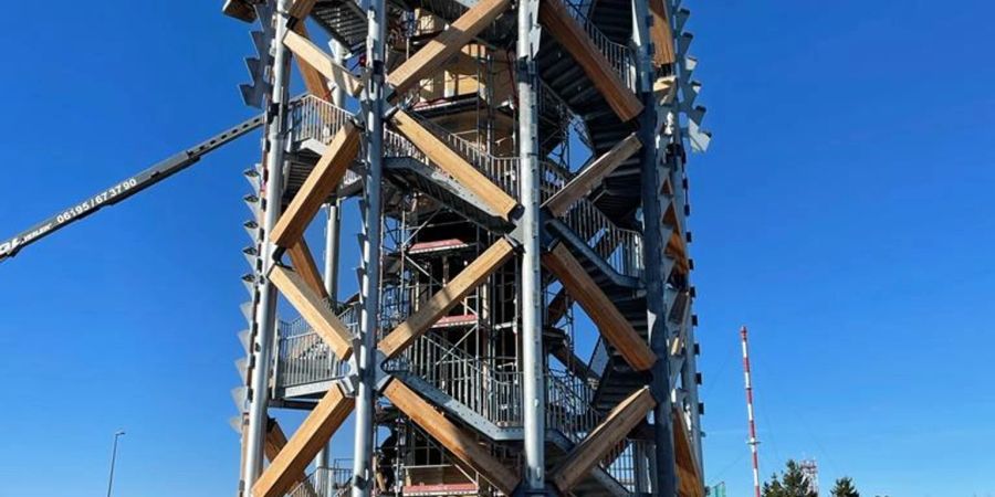 Der sogennante Harzturm befindet sich weiter im Bau. Er soll künftig ein Ausflugsziel in Torfhaus im Oberharz sein.