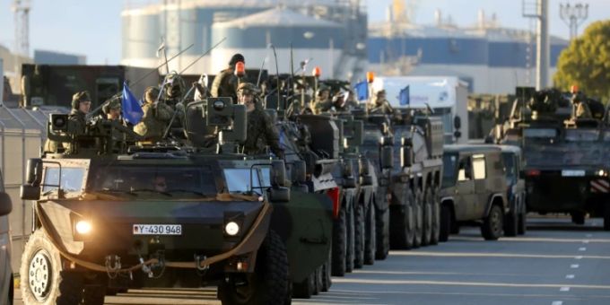 Bundeswehrsoldaten in Litauen. Litauen