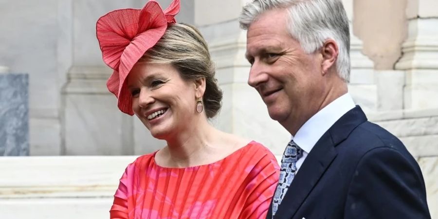 Das belgische Königspaar bei einem Besuch in Athen