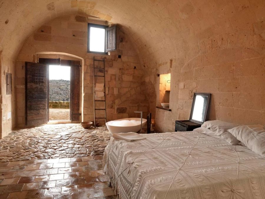 Ein Zimmer in Matera.