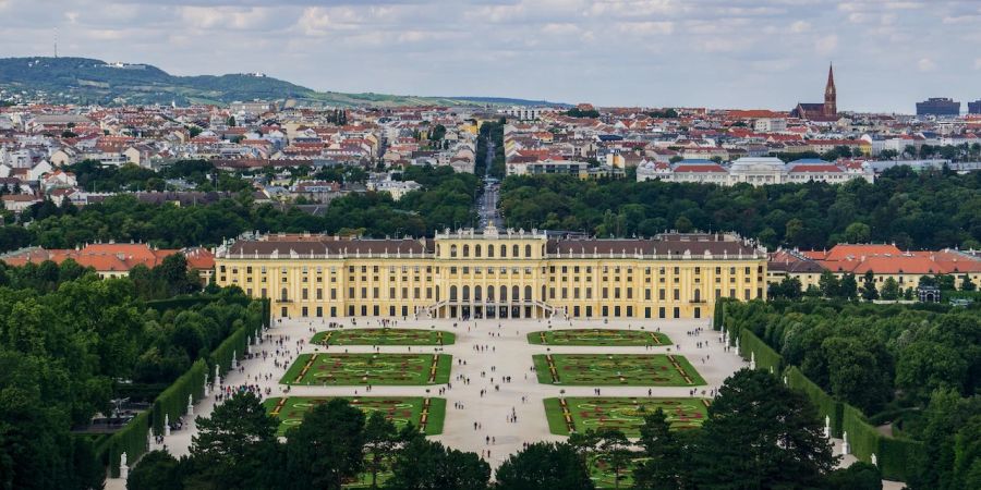 Schloss Park Stadt Wald Panorama