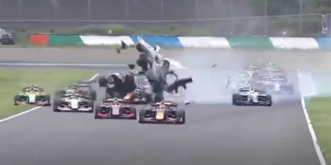Red-Bull-Junior - Lawson verursacht Crash in japanischer Super Formula