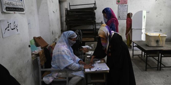Wahllokal in Lahore