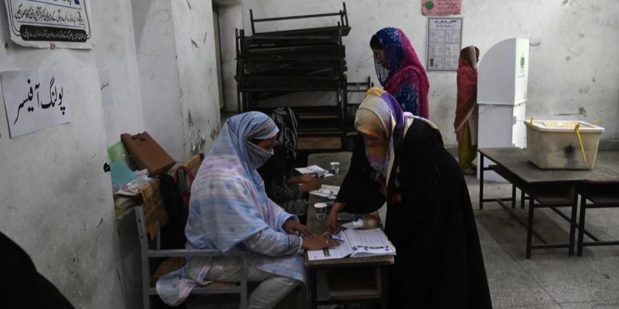 Wahllokal in Lahore
