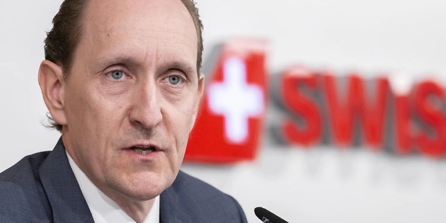 Swiss-Chef Dieter Vranckx prognostiziert steigenden Flugpreise in der Zukunft: «Mittel- und langfristig gehe ich davon aus, dass die Preise steigen werden.» Das sei nötig für die Investitionen in umweltfreundlichere Technologien. (Archivbild)