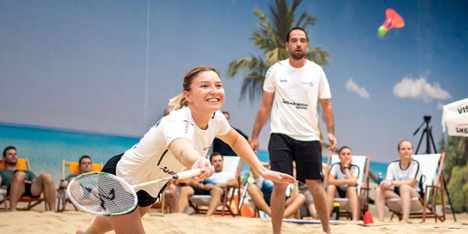 Teinehmer bei der ersten AirBadminton-SM