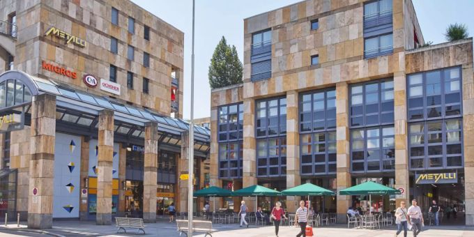 Die Überbauung Metalli in Zug. Metalli Zug