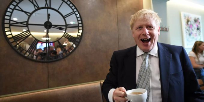 Brois Johnson gilt als Favorit für die Nachfolge von Theresa May. Boris Johnson Brexit Deal