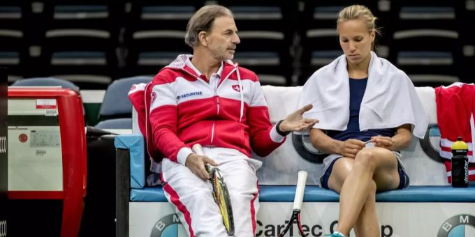 Heinz Günthardt und Viktorija Golubic treffen in der 1. Runde im Fed Cup 2020 auf Kanada. Heinz Günthardt Viktorija Golubic