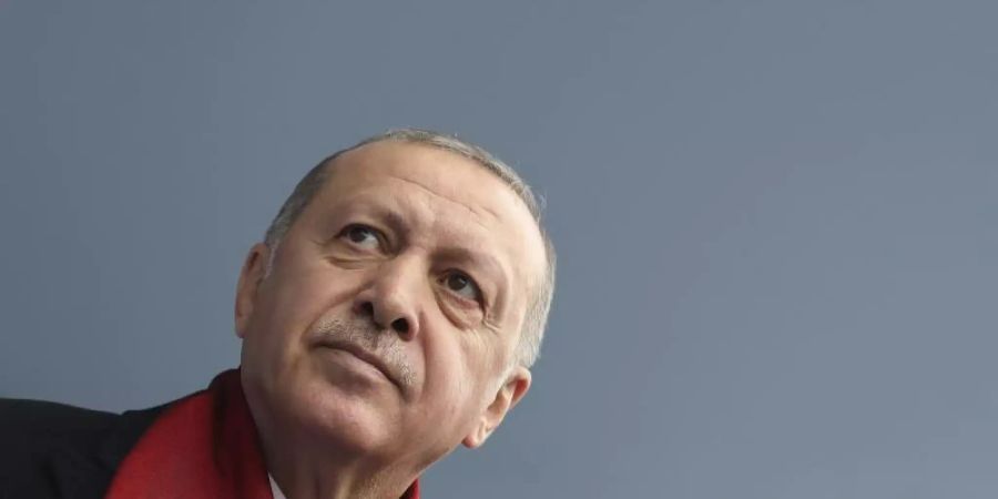 Präsident Erdogan hat erneut damit gedroht, die Grenzen nach Europa für syrische Flüchtlinge zu öffnen. Foto: Pool Presidential Press Service/AP