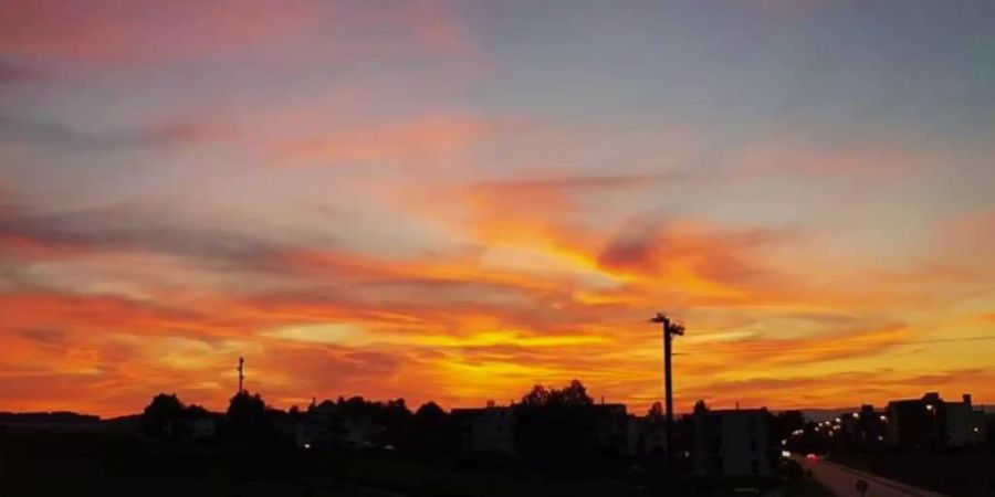 Bern Abendrot Schweiz Wetter