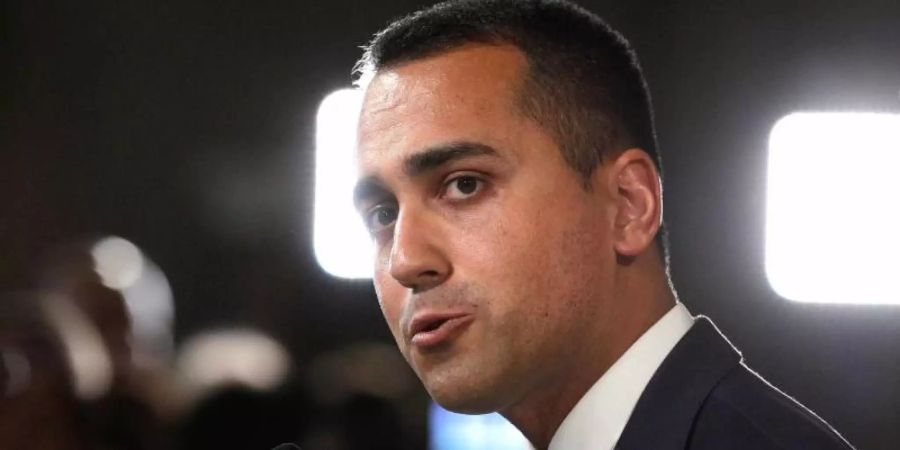 Luigi Di Maio, Chef der Fünf-Sterne-Bewegung in Italien, nach einem Treffen mit Präsident Mattarella. Foto: Andrew Medichini/AP