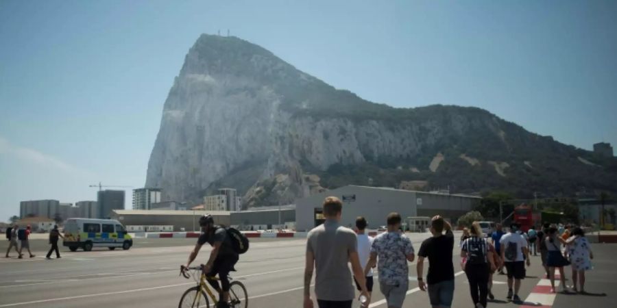 Der Felsen von Gibraltar am Donnerstag