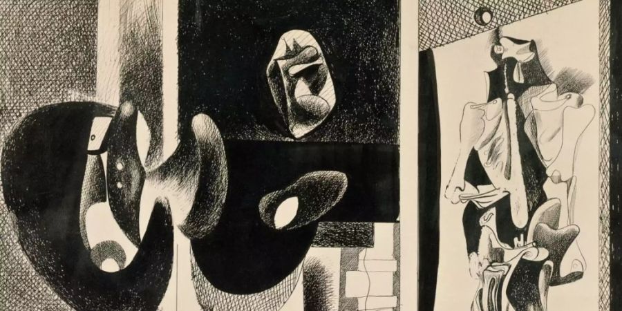 Das Werk «Untitled» (1931-1933) von Arshile Gorky ist Teil der Ausstellung «Picasso-Gorky-Warhol» im Kunsthaus Zürich. Sie dauert vom 20. September 2019 bis 5. Januar 2020.