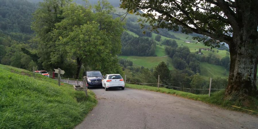 Frontalkollision auf Bergstrasse
