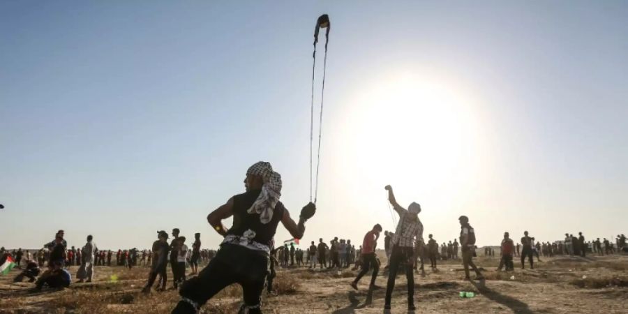 Proteste an der Grenze zu Israel am Freitag