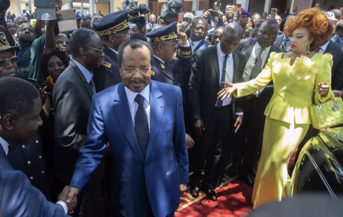 Kameruns Präsident Paul Biya und seine Frau vergangenen Herbst. Paul Biya