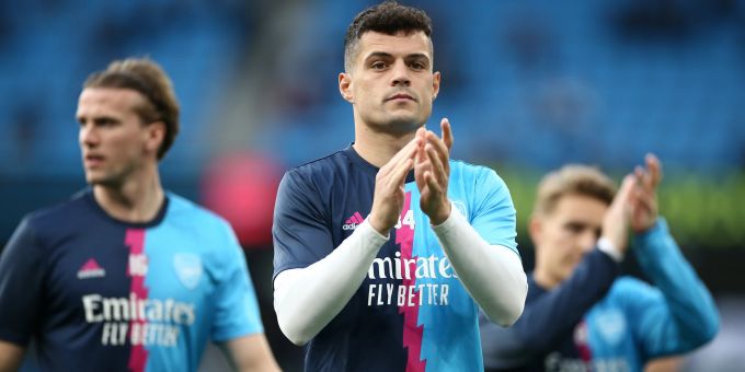 Auch Granit Xhaka kann die deutliche Arsenal-Niederlage gegen Manchester City nicht verhindern. Manchester City