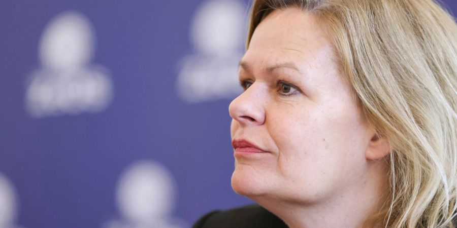 Bundesinnenministerin Nancy Faeser kritisiert die Aktionen der «Letzten Generation».