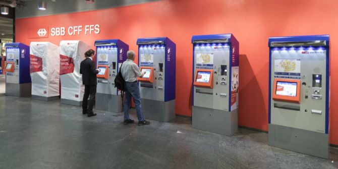 SCHWEIZ SBB TICKET AUTOMAT