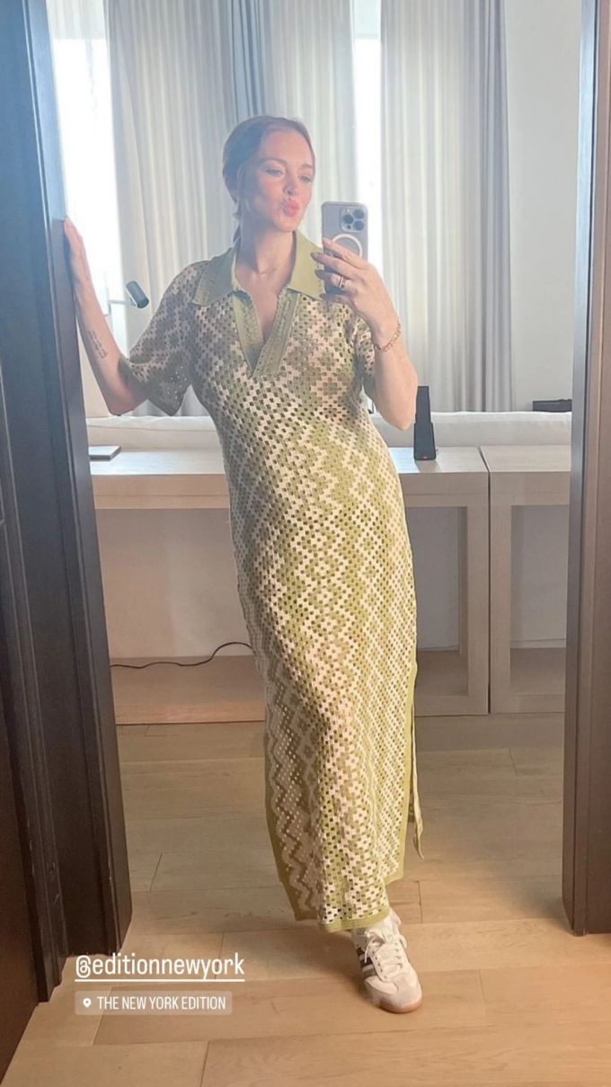 Präsentiert stolz ihren Babybauch in New York: Lindsay Lohan. Lindsay Lohan mit Babybauch