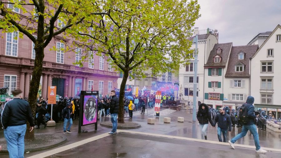 Die 1. Mai-Demonstration in Basel.