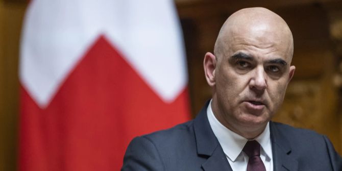 Alain Berset UNO-Sicherheitsrat Sitzungsleitung