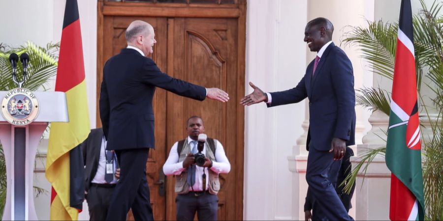 Olaf Scholz in Kenia