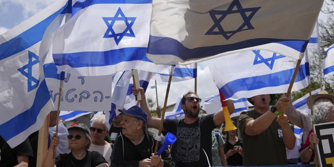 Die Massenproteste in Israel gegen Justizumbau halten an. Israel Politics