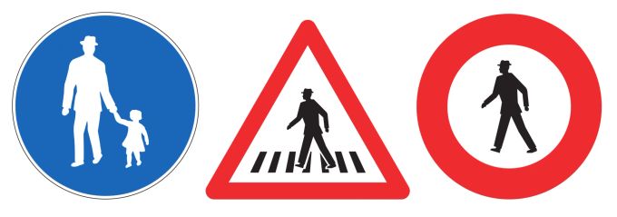 Mann, Mann, Mann: Diese Männer auf Verkehrsschildern! Männer Verkehrsschilder Fussgänger