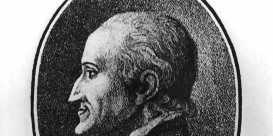 Adolf Freiherr Knigge (1752-1796)., Verfasser des Standardwerkes über gutes Benehmen mit dem Titel «Über den Umgang mit Menschen». Foto: dpa