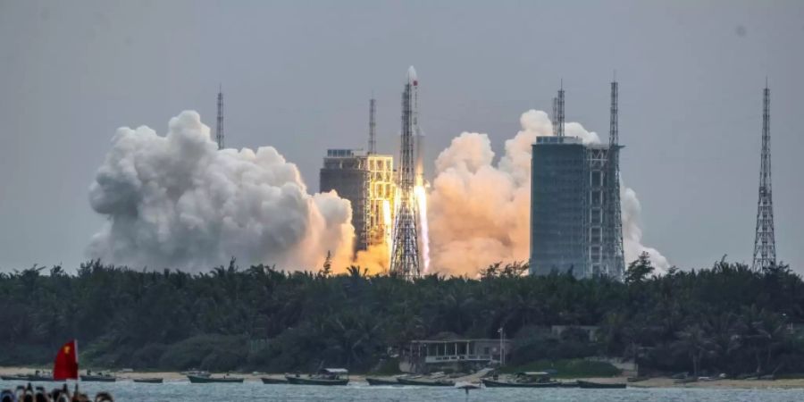 Start der chinesischen Rakete vergangene Woche