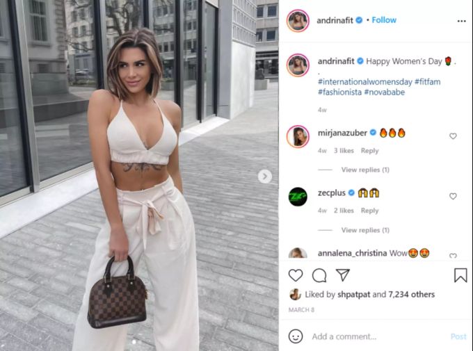 Andrina Santoro zeigt sich über «OnlyFans» schockiert. Andrina Santoro