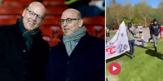 Protest-Aktion - Fans von Manchester United stürmen Trainingsgelände