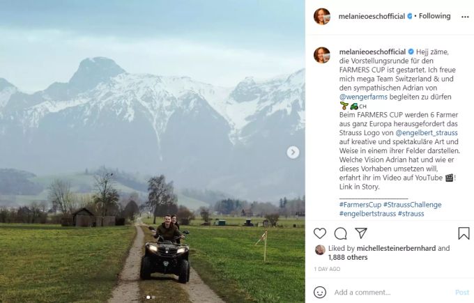 Melanie Oesch freut sich über eine Spritztour. Melanie Oesch