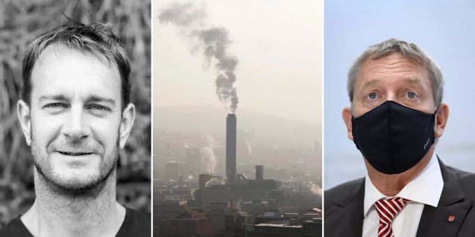 Gastrosuisse-Präsident Casimir Platzer (r.) lehnt das CO2-Gesetz aus Kostengründen ab. Gastrounternehmer und Co-Präsident des Gewerbevereins Michel Gygax kritisiert ihn deswegen scharf. Gastrosuisse CO2-Gesetz Platzer Gygax