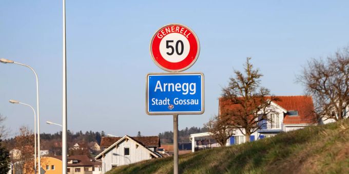 Ortsschild Arnegg - Gossau Ortsschild Arnegg - Gossau