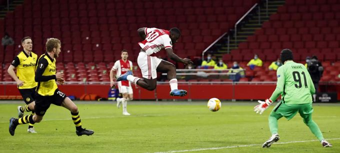 Brian Brobbey im Spiel gegen YB. Ajax