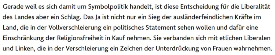 burkaverbot frankfurter allgemeine zeitung